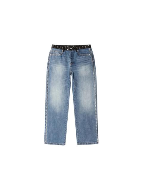 Stüssy Stussy x Wales Bonner Studded Jean Washed Blue