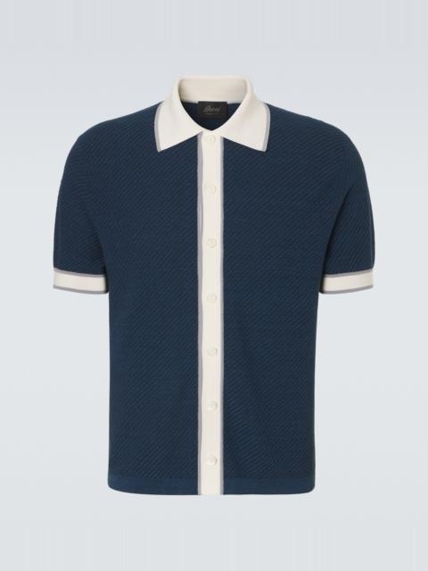 Brioni Linen, cotton, and silk shirt