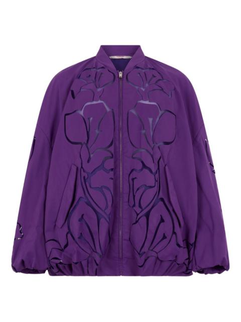 Valentino floral bomber jacket