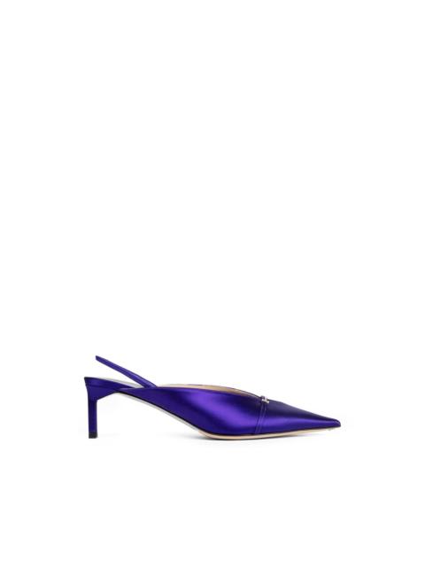 TOM FORD satin slingback pumps