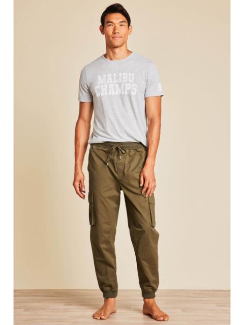 Barefoot Dreams Malibu Collection® Cotton Twill Cargo Jogger