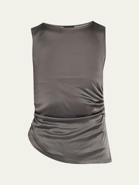GIORGIO ARMANI Ruched Jersey Sleeveless Top