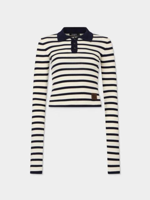DSQUARED2 D2 UPSIDE DOWN STRIPED POLO
