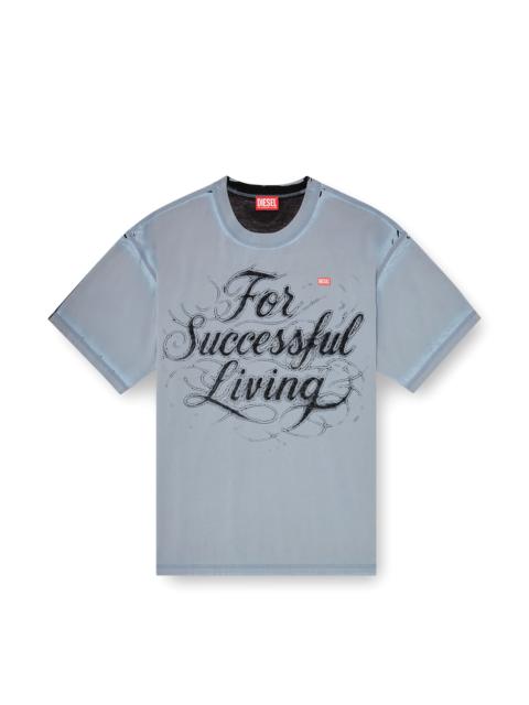 Diesel T-SHIRT WITH FOR SUCCESSFUL LIVING PRINT
