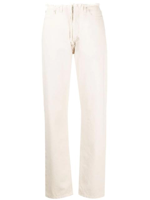 Maison Margiela frayed straight-leg jeans