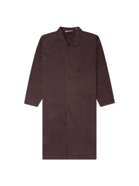 ESSENTIALS LONG COAT - PLUM