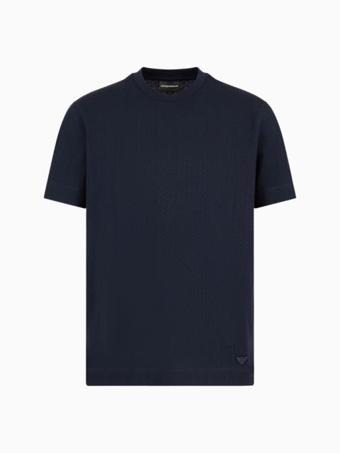 Jacquard jersey T-shirt