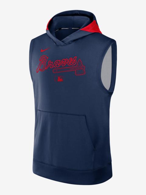 Nike Atlanta Braves Authentic Collection Men’s Nike Dri-FIT MLB Sleeveless Pullover Hoodie