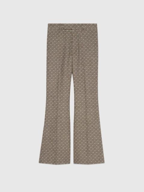 GUCCI G jacquard wool flare pant