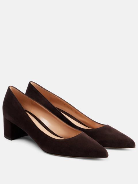 Piper 45 suede pumps