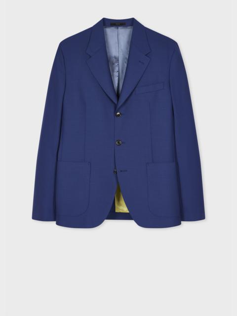 Paul Smith Indigo Fresco Wool Three Button Blazer