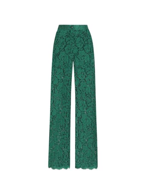 Dolce & Gabbana cordonetto lace trousers