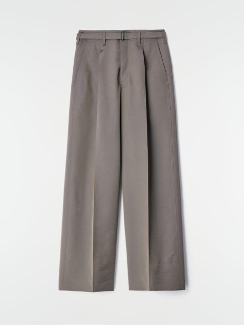 Lemaire LARGE PLEATED PANTS IN WOOL MOHAIR TOILE
