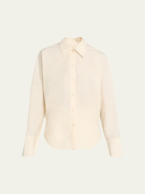 OSSOU Ridge Long-Sleeve Cotton Poplin Shirt