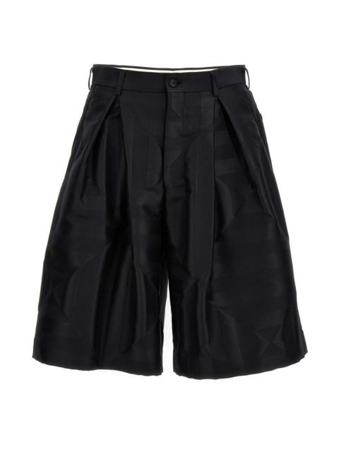 Comme des Garçons Homme Plus Double front pleats bermuda shorts