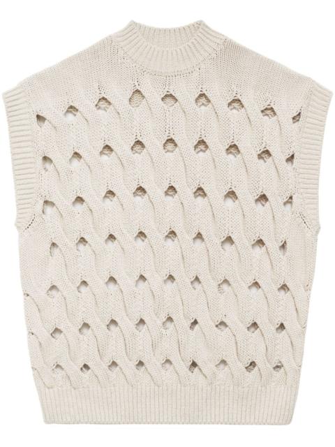 ANINE BING Dray open-knit vest