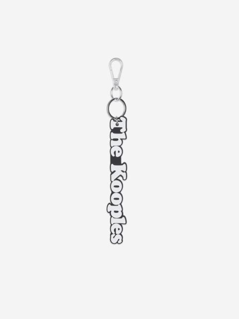 The Kooples BLACK AND WHITE LOGO BAG CHARM