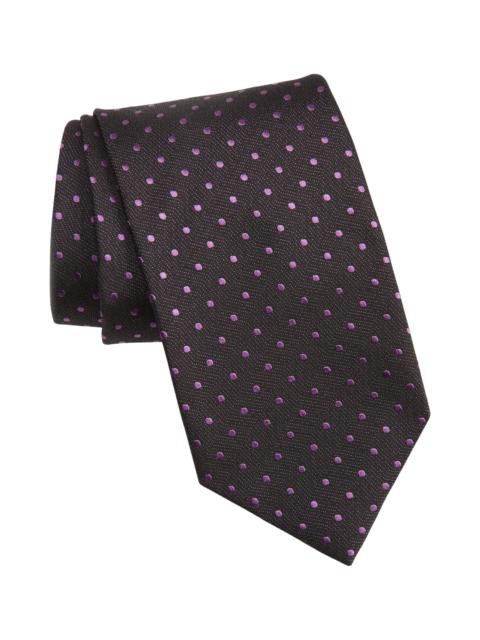 Dobby Dot Silk Tie