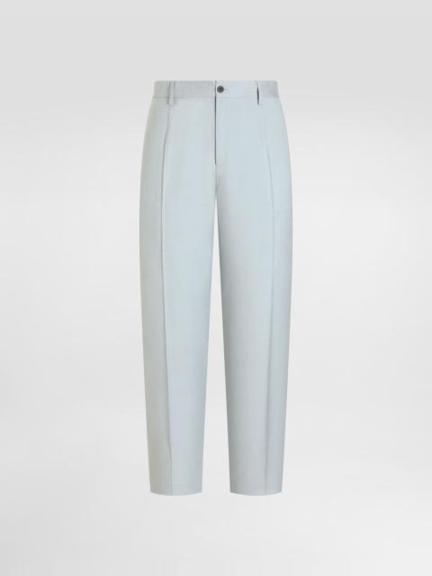 Dolce & Gabbana Shantung viscose trousers
