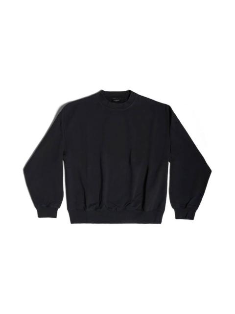 Women's Balenciaga Back Hem Sweatshirt Regular Fit  in Black