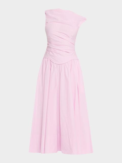 SIMKHAI Cersei Off-Shoulder Midi Dress