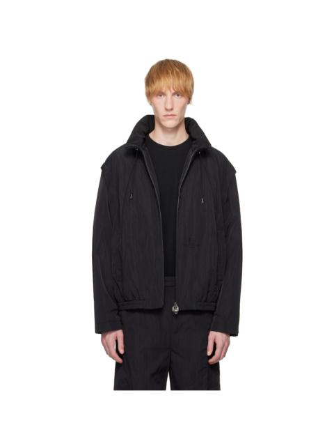 Wooyoungmi Black Nylon Track Jacket