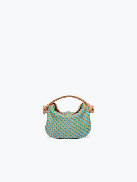 FRĒDA SALVADOR ELIS WOVEN LEATHER HANDBAG