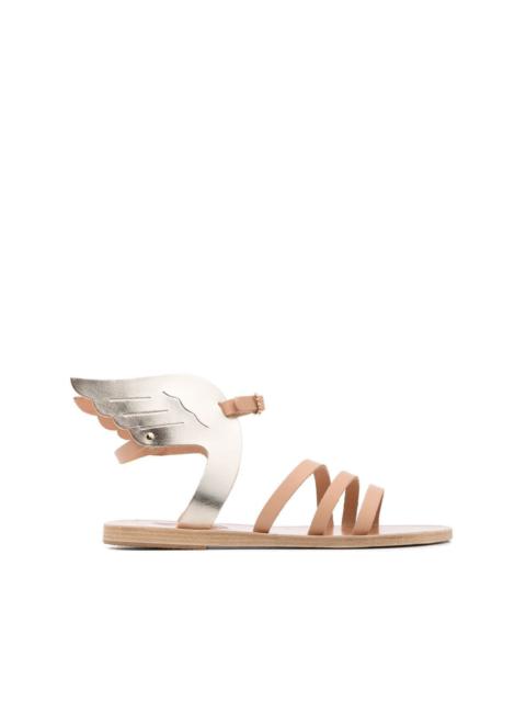 ANCIENT GREEK SANDALS leather wing-design sandals
