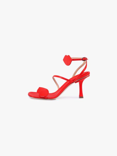 BETA KISS ROUND TOE SANDAL WITH LIP RED