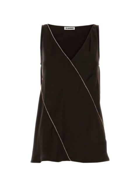 Jil Sander V-neck embellished top