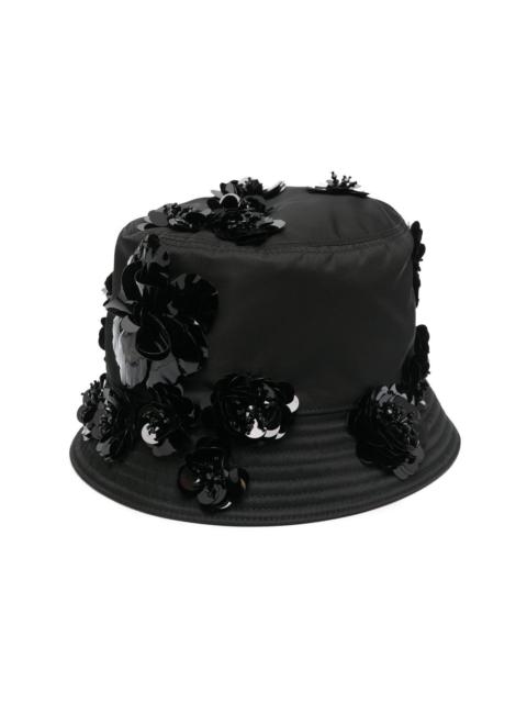 Prada Re-Nylon floral-appliqué bucket hat