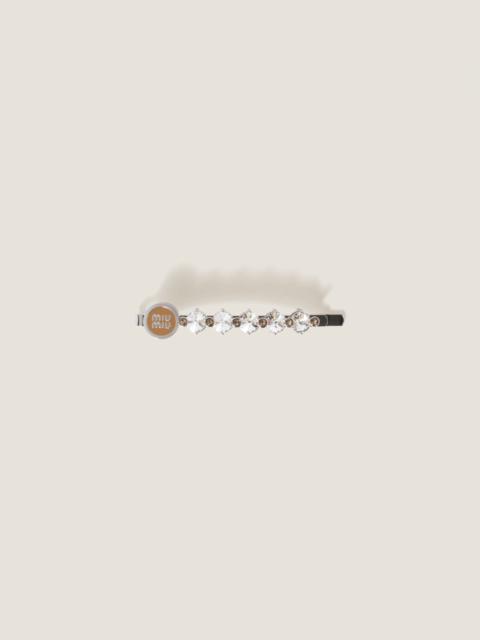 Miu Miu Crystal hair clip