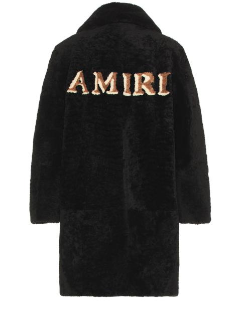 AMIRI 3/4 Zip Front Shearling Coat