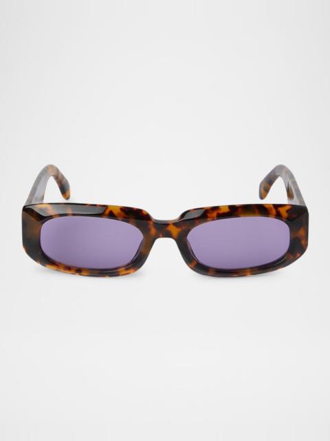 Palm Angels Noah Oval Acetate Sunglasses