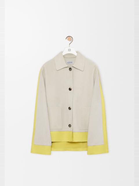 Loewe Turn-up jacket in suede lambskin