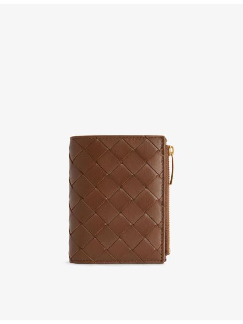 Bottega Veneta Intrecciato Small Bi-Fold Leather Wallet