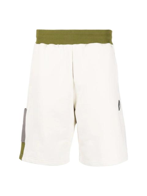 two-tone panel shorts
