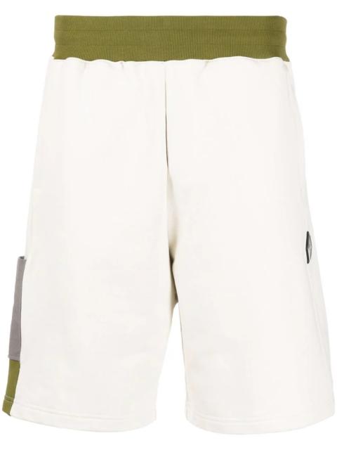 two-tone panel shorts