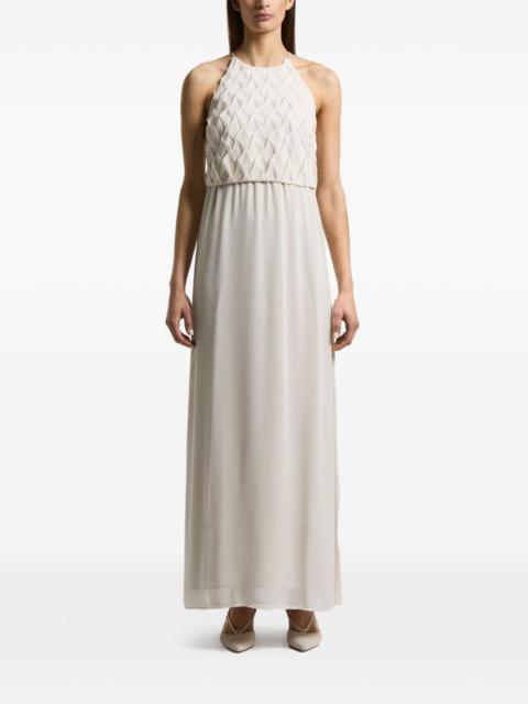 PESERICO pleated maxi dress
