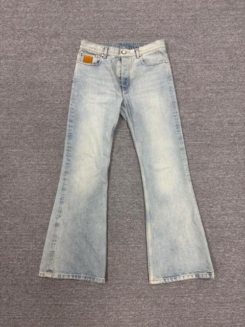 Louis Vuitton Louis Vuitton SS25 Embroidered Logo Denim Flared Trousers