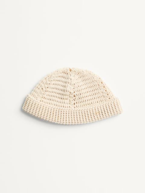 Valentino VLOGO SIGNATURE KNITTED COTTON BEANIE