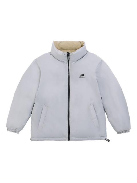 New Balance Logo Warm Down Jacket 'Grey Khaki' 5PC44273-BEI