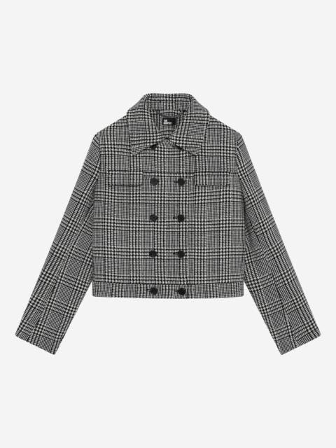 The Kooples BLACK AND WHITE PRINCE OF WALES JACKET