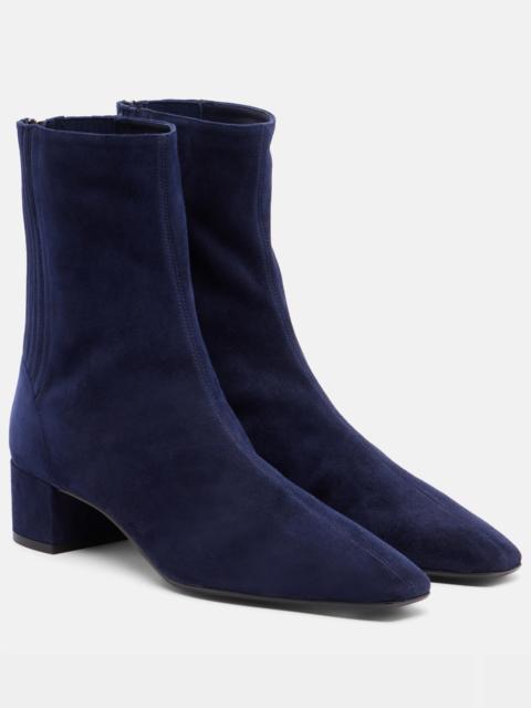 AQUAZZURA Saint Honoré suede ankle boots