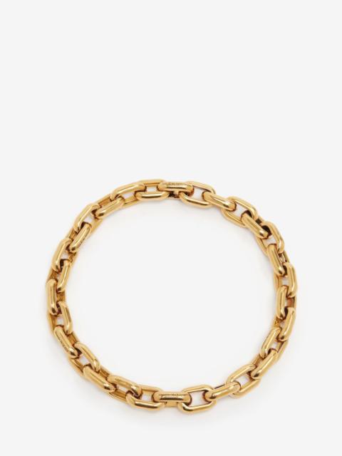 Women's Peak Chain Necklace in Gold