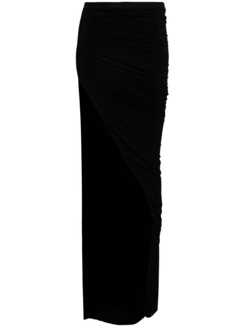 Rick Owens Edfu draped maxi skirt