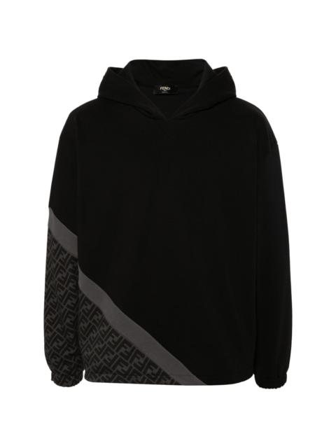FENDI FF-print cotton hoodie