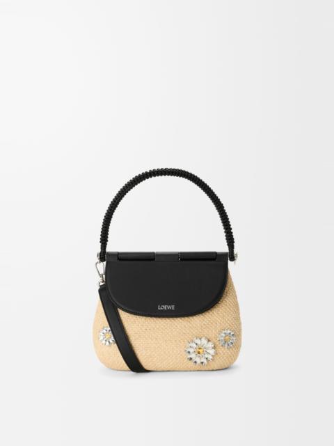 Loewe Medium Pescador bag in raffia and calfskin