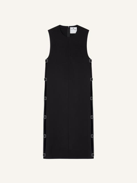 courrèges MULTI-BUCKLE MIDI DRESS