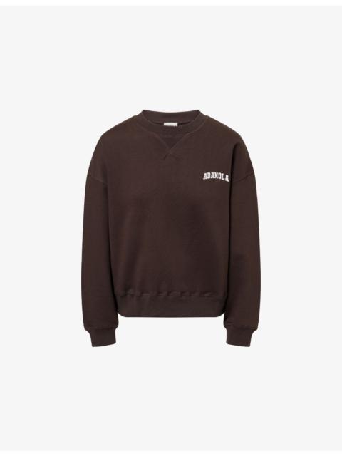 ADANOLA Varsity Relaxed-Fit Cotton-Blend Sweatshirt